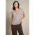 LOLALIZA gebreid vest met wol – beige