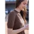 Shirt met ronde hals en pofmouwen