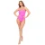 Be You Dameszwempak met riem en structuurpatroon (Roze)