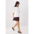 TRENDYOLMİLLA Dames Ecru Effen Midi Kort T-shirt Jurk Jurken