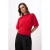 TRENDYOLMİLLA Dames Rood Effen Driekwart mouw Getailleerd Blouses