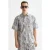 Scotch & Soda Jacquard Short-sleeved Shirt Sky Captain Jacquard