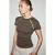 Slim Fit T-shirt met ribstructuur en ronde hals