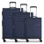 Worldpack Kofferset ‘Chicago ‘  royal blue/koningsblauw