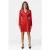 Moschino Gabardine Trench Coat Crochet Details Red
