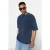 TRENDYOL MAN Jongens Blauw Slogan Kort Oversized T-shirts