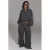 Refined Department wide leg geruite broek – grijs