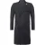 Heren 3/4 grijze lange dubbele rij knopen Crombie overjas wollen jas Peaky Blinders