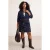Trendyol Curve Dames Donkerblauw Effen Kort / Mini Grote maten Rokken