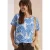 Cecil Dames Shirt met ronde hals en print in Wit