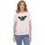 Emporio Armani Dames/Dames Geborduurd Logo T-shirt (Wit)