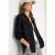 Cecil Dames Overhemdblouse in effen kleur in Zwart