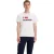 Levis Heren T-shirt met ronde hals en Batwing-logo uit Londen (Wit)