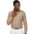 Katoenen John Miller overhemd bruin geruit Tailored Fit