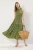 TRENDYOLMİLLA Dames Groen Paisley Maxi Mouwloos Casual Skater Jurken