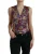 Floral Brocade Mouwloos Vest met V-hals
