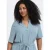ONLY CARMAKOMA midi jurk met glitter lichtblauw