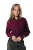 Colourful Rebel Aliya Striped Cropped Blouse Wb118371 Blouse 609 Bordeaux