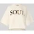 Smith and Soul Kort boxy fit sweatshirt met labelstitching