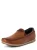 bugatti Mocassins  lichtbeige / cognac / donkerbruin