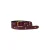 Pinned by K leren riem met studs bordeauxrood