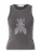 PATRIZIA PEPE Top ‘MAGLIA’  stone grey / zilver
