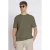 Aeden relaxed T-shirt met ingebreid patroon groen