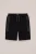 WE Fashion – Jongens regular fit sweatshort – Regular fit – Zwart – Katoen –