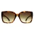 Calvin Klein CK22549S 240 glanzende zonnebril havana bruin met kleurverloop