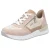 Rieker Sneakers met sleehak lage schoen, vrijetijdsschoen, casual veterschoen in materialenmix