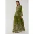 Bedrukte Lange Mouwen Viscose Maxi Jurk