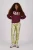 Raizzed sweater Cela met tekst donkerrood