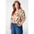 MS Mode top Plus Size met print – groen