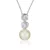 Orphelia Dames 925 Sterling Zilver Hanger met Ketting – Wit ZH-4698