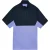Lyle & Scott Heren-shirt met kleurblokken en halve ritssluiting (Moonlight Navy)