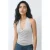 MANGO TEEN haltertop – zilver