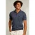 River Woods Custom Fit Pima Cotton Sweater Polo Collar Blue Moon Mix Blu