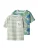 NAME IT Shirt ‘NMMJANEK’  donkerblauw / pastelgroen / donkergroen / wit