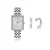 Set van horloge en oorbellen voor dames Amelia Parker White Desert