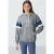 Overmaatse kleurblok hoodie met zak