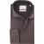 katoenen Michaelis overhemd bruin slim fit effen