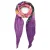 Desigual sjaal met bloemen paars