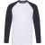 Fruit of the Loom Heren baseball t-shirt met lange mouwen