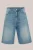 Blue Ridge – Heren loose fit denim short – Loose fit – Blauw – Katoen –