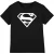 Superman Kinderen/Kinderen Logo T-shirt (Zwart)