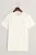 GANT Slim Fit T-Shirt ronde hals ecru, Effen