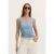 Bugatti Damen T-shirt van geribbelde jersey van viscose-mix