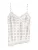 Bershka Top  zwart / wit