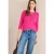 Shirt met 3/4 mouwen en split neck