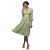 Midikleid met uitlopende mouwen en bloemenprint dames Goddiva